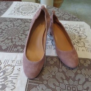 New J.Crew Suede Leather Dusty Rose Pumps Size 8M